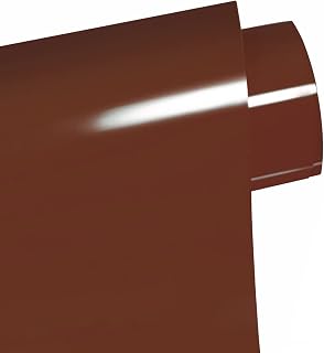 FOSER Vinilo de transferencia de calor, rollo de vinilo de 12 pulgadas x 10 pies, lámina de transferencia textil para camisetas de bricolaje, tela (marrón)
