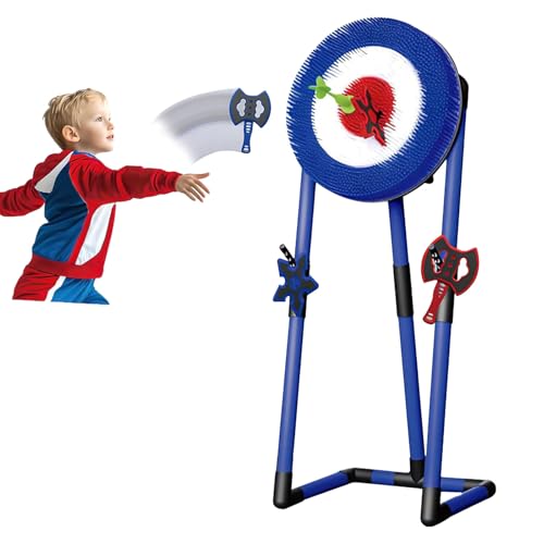 Jeu de fléchettes 3 en 1 avec hache et pelouse avec design pliable pour s'amuser en famille en toute sécurité à l'intérieur et à l'extérieur