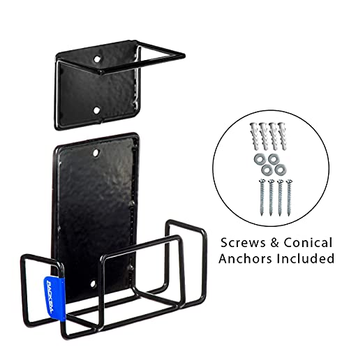 Rack'em Gun Rack Indoor Rifle Racks - Wall Mount Shotgun Hooks For Ar 15 - Archery Bow -Storage For Rifles - Soft Coated Heavy Duty Steel #TOP2