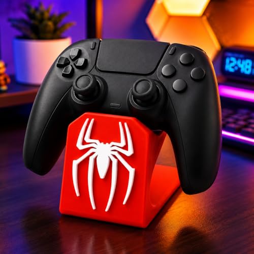 Image of Gaming Controller Stand - Universal Display Holder for PS5, Xbox & Switch Controllers | Spider-Themed Design | Desk Organizer for Gamers