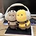 Karoeiwa Realistic Bee Plush 8 inch Cute Wild Honeybee Stuffed Animal Ultra Soft Plushies Toys Kawaii Gifts for Kids Adults Yellow