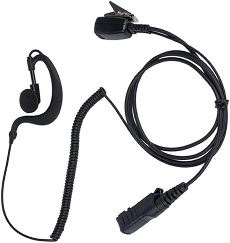 Miniatura 2 de Xpr 3500e Auriculares con micrófono PTT para Motorola XPR3500 XPR3000 XPR3300 Walkie Talkie 10 Pack Negro