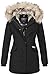 Produktbild Navahoo Damen Winter Jacke Parka Mantel Winterjacke warm Kunstfell Premium B669 [B669-Christa-Schwarz-Gr.XS]