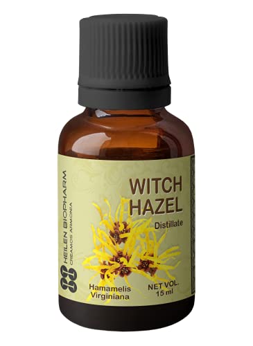 Image of Heilen Biopharm Witch Hazel Aqueous Extract (Hamamelis Virginiana) Stronger & More Effective than Oil - 15 mL Pack of 1