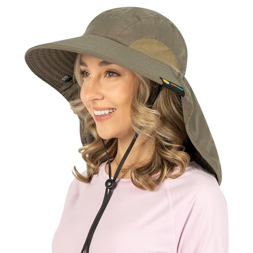 SUN CUBE Wide Brim with Neck Flap
