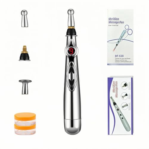 3-in-1 Acupuncture Pen Meridian Massage Acupressure Pen 9-Level Adjustable