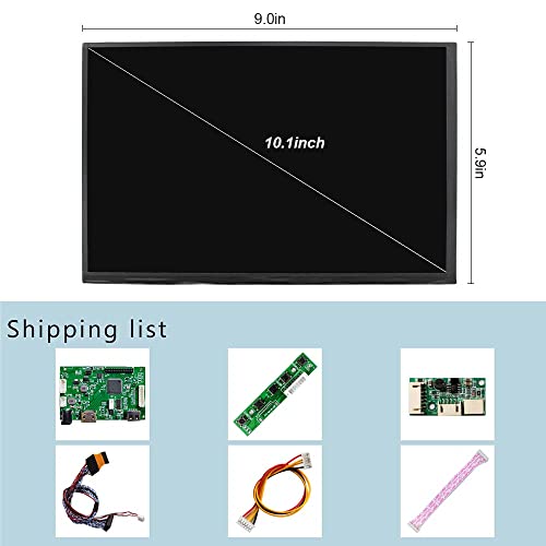 Image of VSDISPLAY 10.1'' VS101WUM-N20 1920X1200 LCD Screen with USB LCD Board | Adjustable Brightness