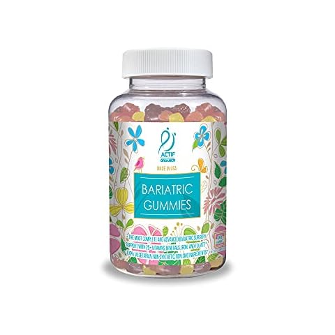 ACTIF Organic Bariatric Gummies with 25+ Organic Vitamins and Minerals for Bariatric Surgery and Weight Loss, Advanced Formula - 90 Count Cover