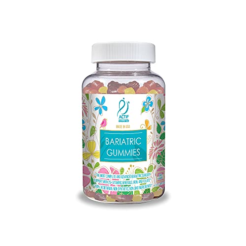 ACTIF Organic Bariatric Gummies with 25+ Organic Vitamins and Minerals for Bariatric Surgery and
