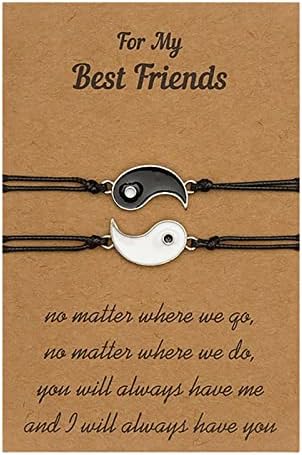 Adjustable Gossip Bracelet Girlfriends And Yin Woven Friends Bracelet Bracelets Earrings for Women Hoops Set