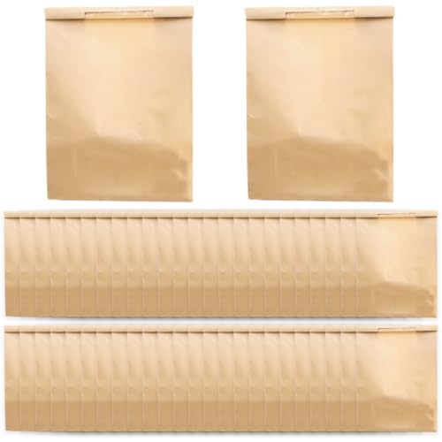 Bolsas de papel para pan con ventana y sello de alambre pack de 50 para panadería casera 8