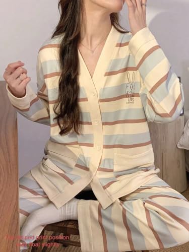 Image of LITZO Womens Korean Night Dress || Pyjama Set ||Korean Nightsuit || Women Nightwear ||Round Neck Half Sleeve Nightsuit || Loungewear || Everyday Nightdress (L-221-227)