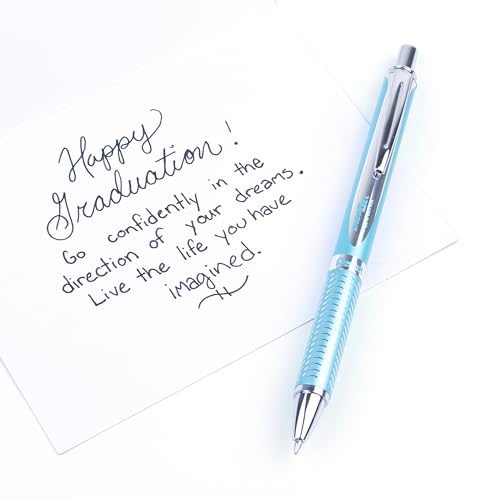 Bolígrafos Pentel Energel Sterling 0.7 mm Negro Pack 12 miniatura 6
