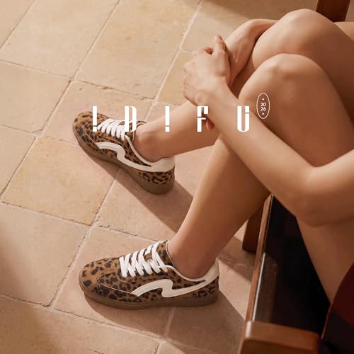 Image of IDIFU Womens Fashion Sneakers Comfortable Cute Casual Tennis Shoes | Non Slip Memory Foam Lightweight Trendy Retro Sneakers
