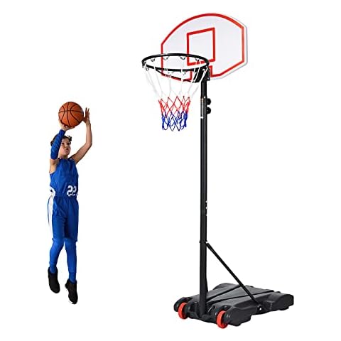 COSTWAY Canasta Baloncesto Portátil Cover