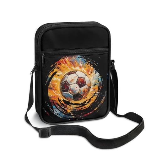 Small Messenger Bag Purse for Women Men Shoulder Handbag with Adjustable Straps & Zipper Closure Organizer2