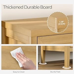 Sideboardbuffetcabinetwithadjusableshelvesfarmhousestoragecabinetcredenzaaccentcabinetkitchencoffeebarconsolecabinetforlivingdiningroomnaturaloak Urban Country Home Decor Sideboard buffet cabinet with adjusable shelves farmhouse storage cabinet credenza accent cabinet kitchen coffee bar console cabinet for living dining room natural oak urban country home decor