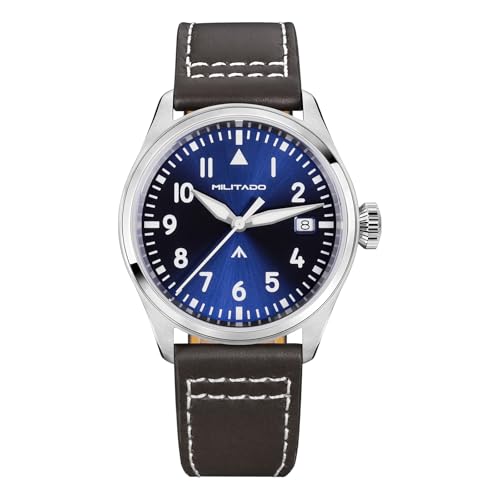 Image of TACTICAL FROG MILITADO ML21 37mm Aviation-Inspired Field Watch, VH31 Sweep /515 Quartz Movement, Sapphire Crystal, BGW9 Lume, 100M Waterproof Men's Casual Dress Watch