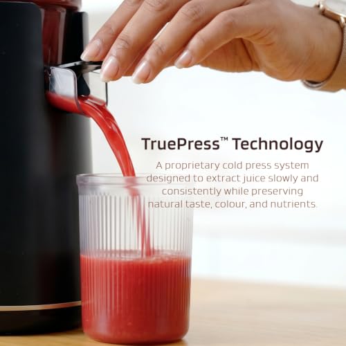 Image of Nester Cold Press Juicer - 35-40 RPM Slow Extraction, Metal-Free TruePress Technology, Maximum Juice Yield, Easy Clean, 2-Module Design for Fruits & Vegetables