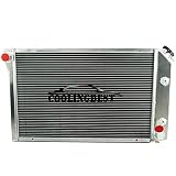 COOLINGBEST 4 Row Aluminum Radiator for Chevy Corvette 350CU 5.7 V8 GAS AT/MT 1977-1982