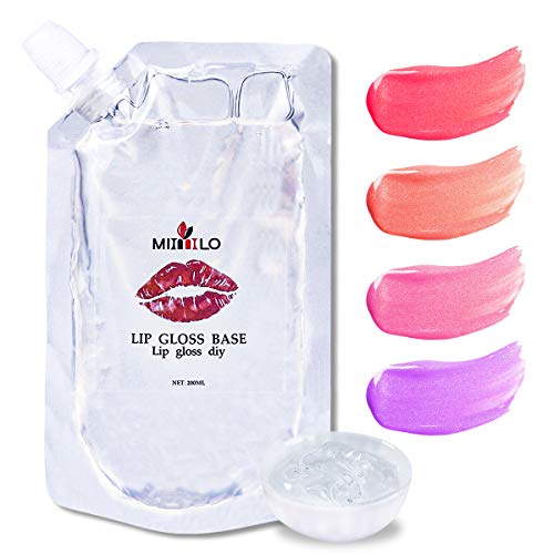 FERCAISH Lip Gloss Base, Handmade Lipstick Material Lip Makeup Primers, Non-Stick Lip Gloss DIY Your Own Lipstick Colors ( 200ml )