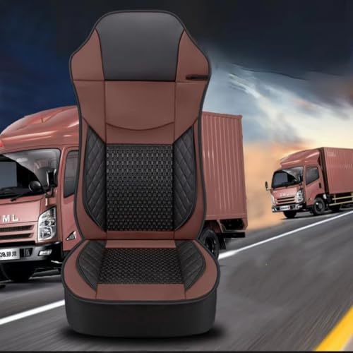 Housse de siège camion Man TGX TGS TGM en cuir respirant noir rouge