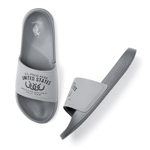Image of U.S. POLO ASSN. Mens Toni |Stylish Slider Flipflops For Man