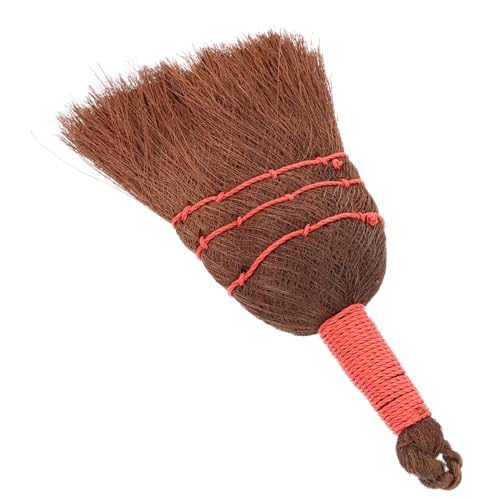 Beavorty Brown Brush Cleaning Brush Witch Broom Tea Broom Broom Bed Broom Short Handle Broom Broom Wedding Broom Asian Broom Sweeping Hand Broom Desktop Broom Palm Broom Coir