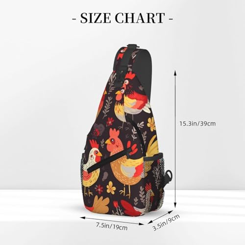 Bolso de pecho cruzado para hombre negro miniatura 3