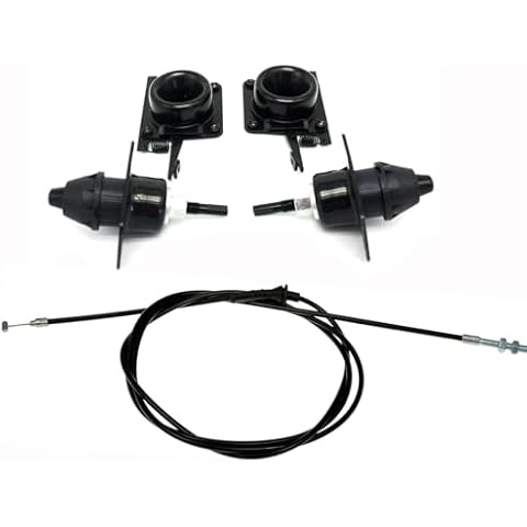 koxuyim Hood Release Latch Set 4 pcs Upper & Lower Hood Latches fit for 2004-2017 Volvo Truck VN VNL 20498998 20565619 8074938 | with 1 Hood Release Cable Cover