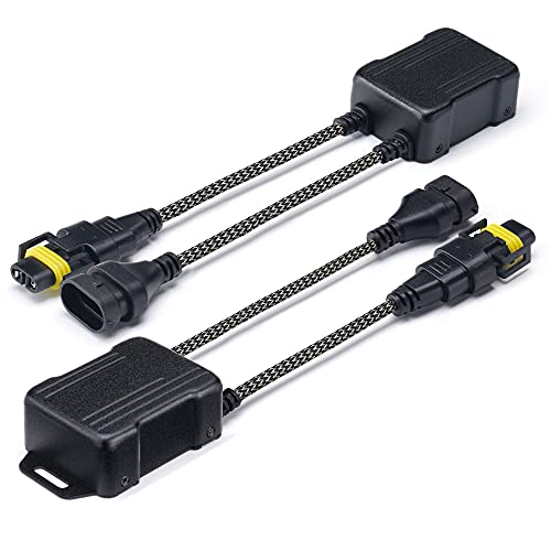 Xprite H8/H9/H11 LED Headlight Canbus Decoder Anti Flicker Harness Error Free Resistor Decoder for LED Headlight Bulbs, Pack of 2 by Xprite - Used condition - US$20.63