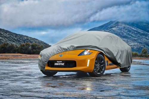 Image of Kayme Heavy Duty Car Cover Custom Fit Nissan 350Z 370Z Roadster /Coupe NISMO（2003-2025） Waterproof All Weather for Automobiles, Full Car Cover - Sun, Rain & UV Protection