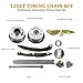 Timing Chain Kit with VVT Gear Replacement for Kia Optima Sorento Sportage 2.0L 2.4L 2011-2018 Replacement for Hyundai Sonata Santa fe Tucson 2.0L 2.4L 2011-2019 24350-2G750 243212G111