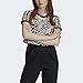 adidas Originals Women's 3 Stripes T-Shirt, ecru tint/black, X-Small