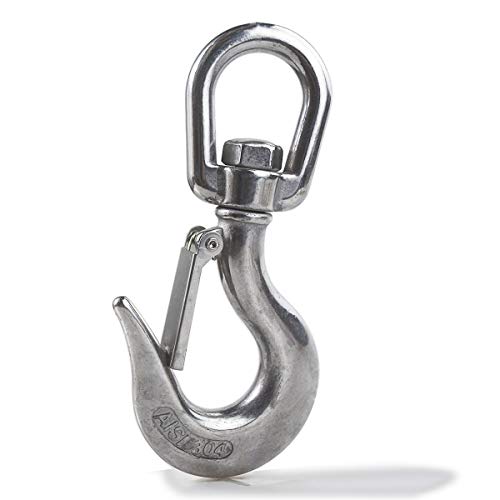 Gancio di sollevamento girevole a 360 ° con anello...