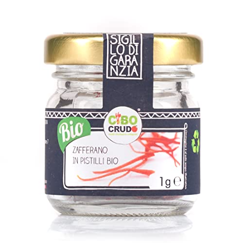 Pistilli di Zafferano BIO Crudi - 1 g - Raw...
