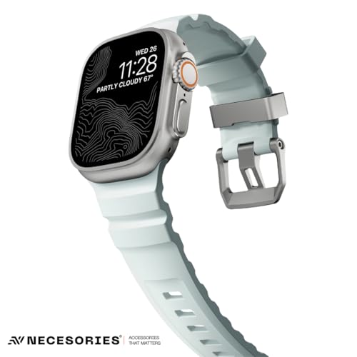 Image of Silicone Rocky Point Strap Compatible with Apple Watch Series | Ultra 3 /2 /1(49mm) | 11 /10(46mm) | 9 /8 /7(45mm) | SE3 /SE2 /SE /6 /5 /4(44mm) | unisex (watch not included)