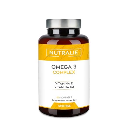 Omega 3 Cápsulas 2000mg - EPA y DHA 1257mg - Vit D y E - Aceite de Pescado - 60 Softgels Nutralie