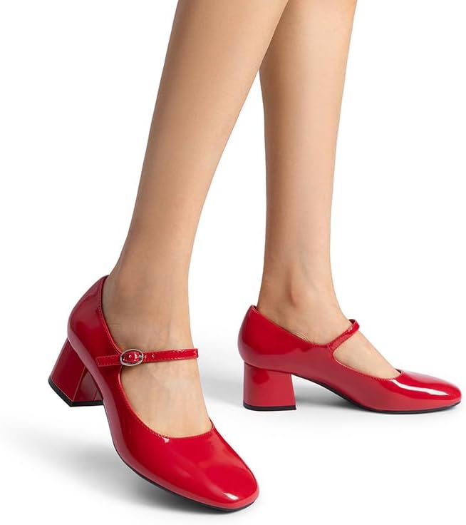 DREAM PAIRS Women's Mary Jane Shoes Chunky Block Short Heels 2.17", Closed Round Toe Vintage Wedding Shoes, Comfort Dress Pump Shoes for Daily Life - Image 6
