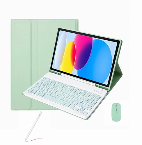 WxfTnix L[{[hP[X Ή@ iPad (6th/5rd/4nd/3st Gen) 2024 2021 2022 2020 2018,}`AOEBluetoothL[{[hA}EXL[{[hyVZbg,O[,pro 11