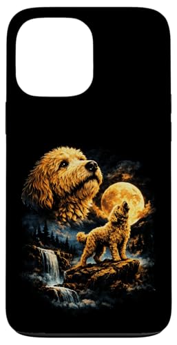 Golden Doodle �� �n�E�����O �� �t�@���^�W�[ �t�H���X�g �r�� �X�}�z�P�[�X iPhone 13 Pro Max �p