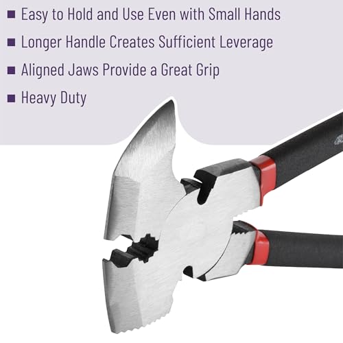 Image of Bates- Fencing Pliers, 10.8 Inch, 2 Pack, Multi Tool Fence Pliers, Barbed Wire Fence Tools, Staple Puller