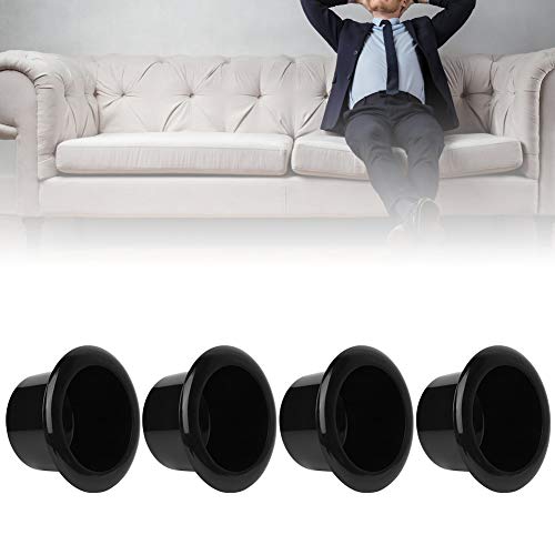 4 piezas insertos universales para portavasos de carro negro brillante miniatura 3