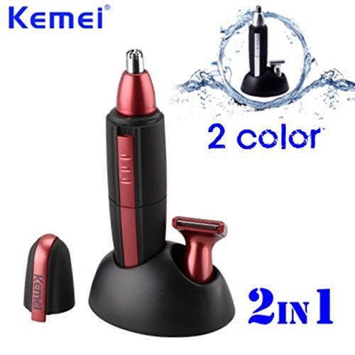 Buy Business To Customer 2 in 1 waterproof electric Nose Ears Hair Trimmer Portable Sideburn