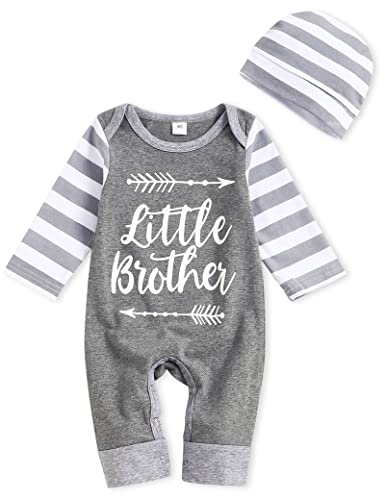 Image of Rutoe Newborn Baby Boy Romper Stripe Sleeve Outfits Jumpsuit Baby Boy Summer Clothes One Piece Romper