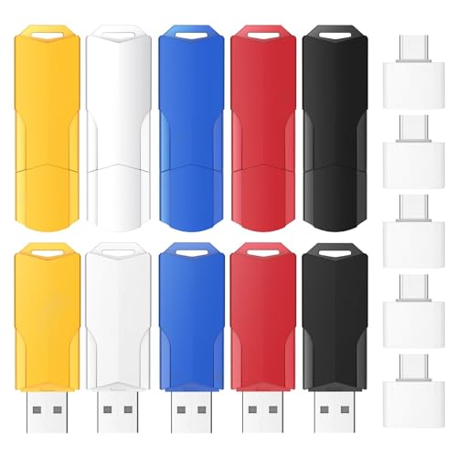 Wooolken Pendrive USB 1GB 2.0, Pack de 10 Memoria USB...