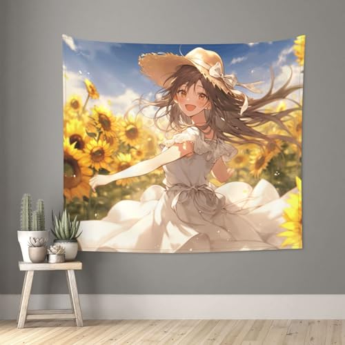Tapiz con estampado de girasoles You Are My Sunshine, llena de optimismo y luz tu hogar 2