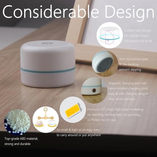 Lámpara de noche RTSU para bebés con carga magnética táctil miniatura 7