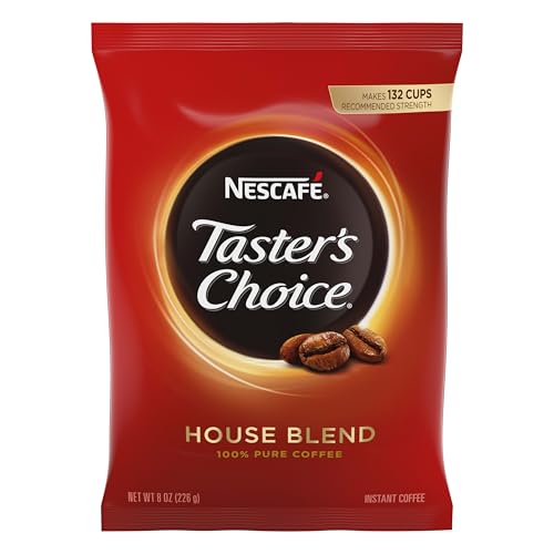 Nescafe Taster's Choice, Light Roast Instant Coffee, 8 oz Pouch
