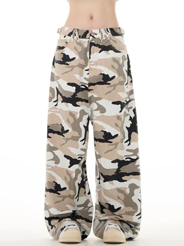 GUOYUXIAO Men's Jeans Retro Loose Workwear American Straight-Leg Wide-Leg Casual Trouser for Men 6